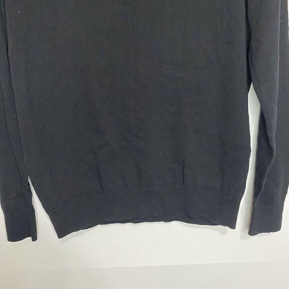 NEW MICHAEL KORS Size Small Black 1/4 Zip Sweater NWT $128 - Picture 4 of 6